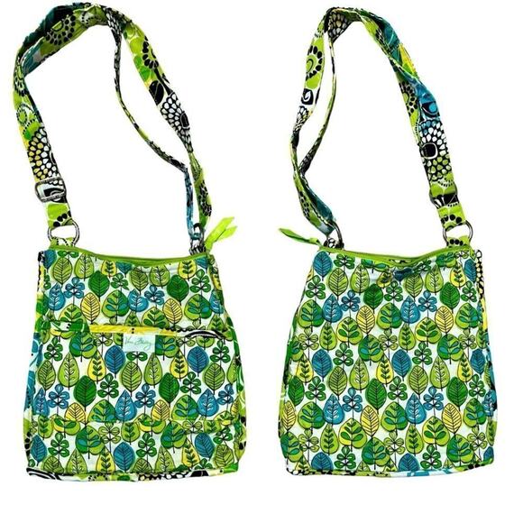 Vera Bradley Limes Up Classic Hipster Floral Quilted Shoulder Crossbody‎ Handbag - Picture 6 of 12